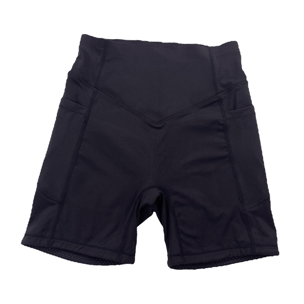 Halara UltraSculpt Black High Waisted Scrunch Butt Biker Shorts XS NWT Pocket